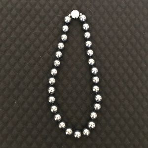 Silver Pewter Metallic Necklace