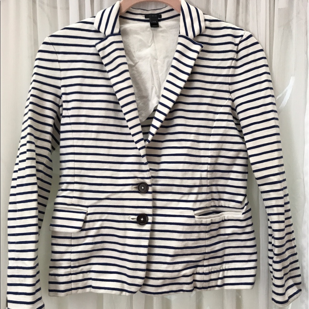 JCrew Maritime Blazer in stripe size XXS