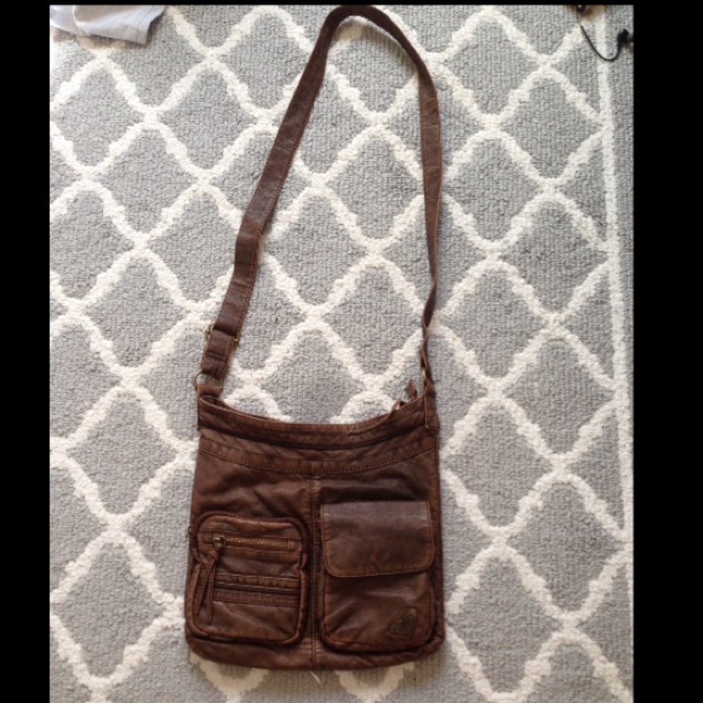 Brown shoulder purse