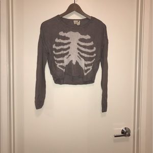 Lá hearts skeleton sweater