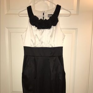 Brand new black and white cocktail dress.