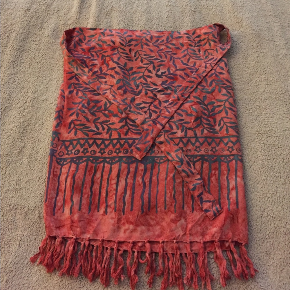 Sarong skirt beach cover-up