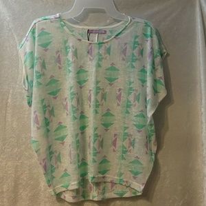 Tribal batwing top