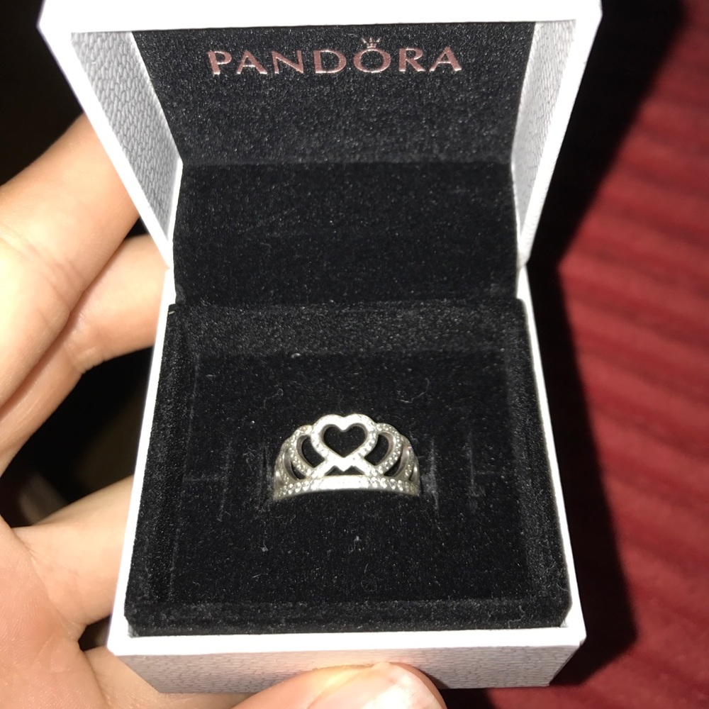 Pandora princess ring & pandora box