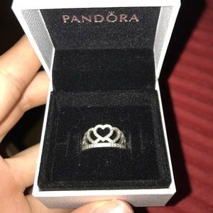 Pandora princess ring & pandora box