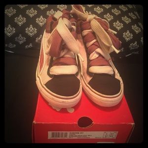 Puma pink and black shoes