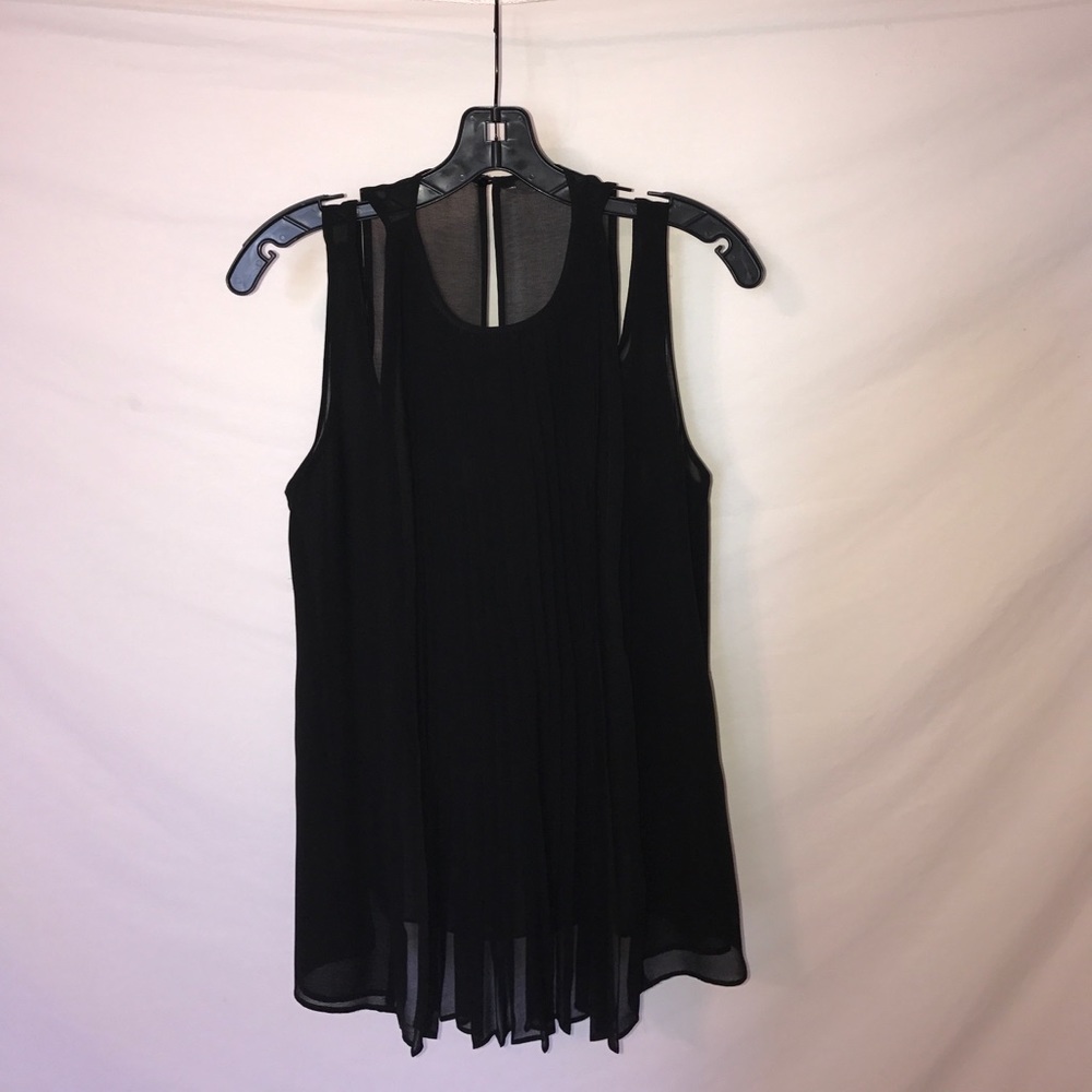 Pleated panel blouse