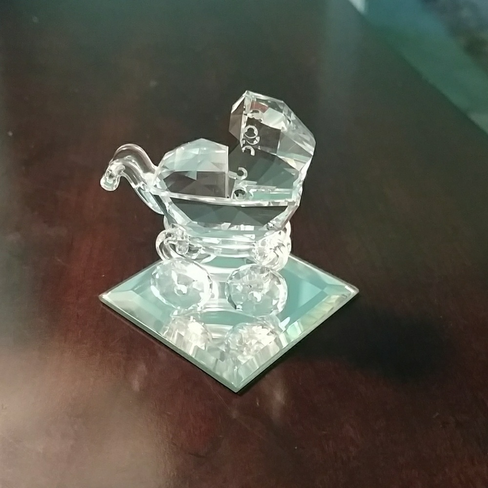 Swarovski Crystal retired Baby Carriage
