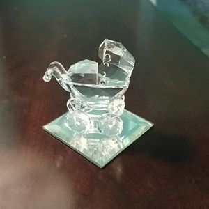 Swarovski Crystal retired Baby Carriage