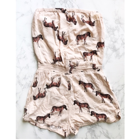 aerie Pants - Aerie Zebra Strapless Romper