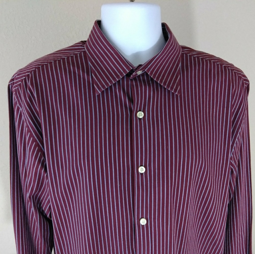 Gap Men's Large Red stripped Long sleeve shirt