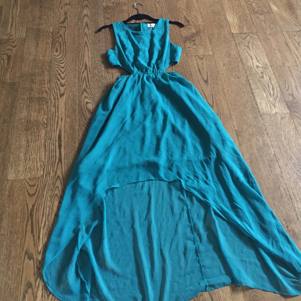 Cut out high low dress