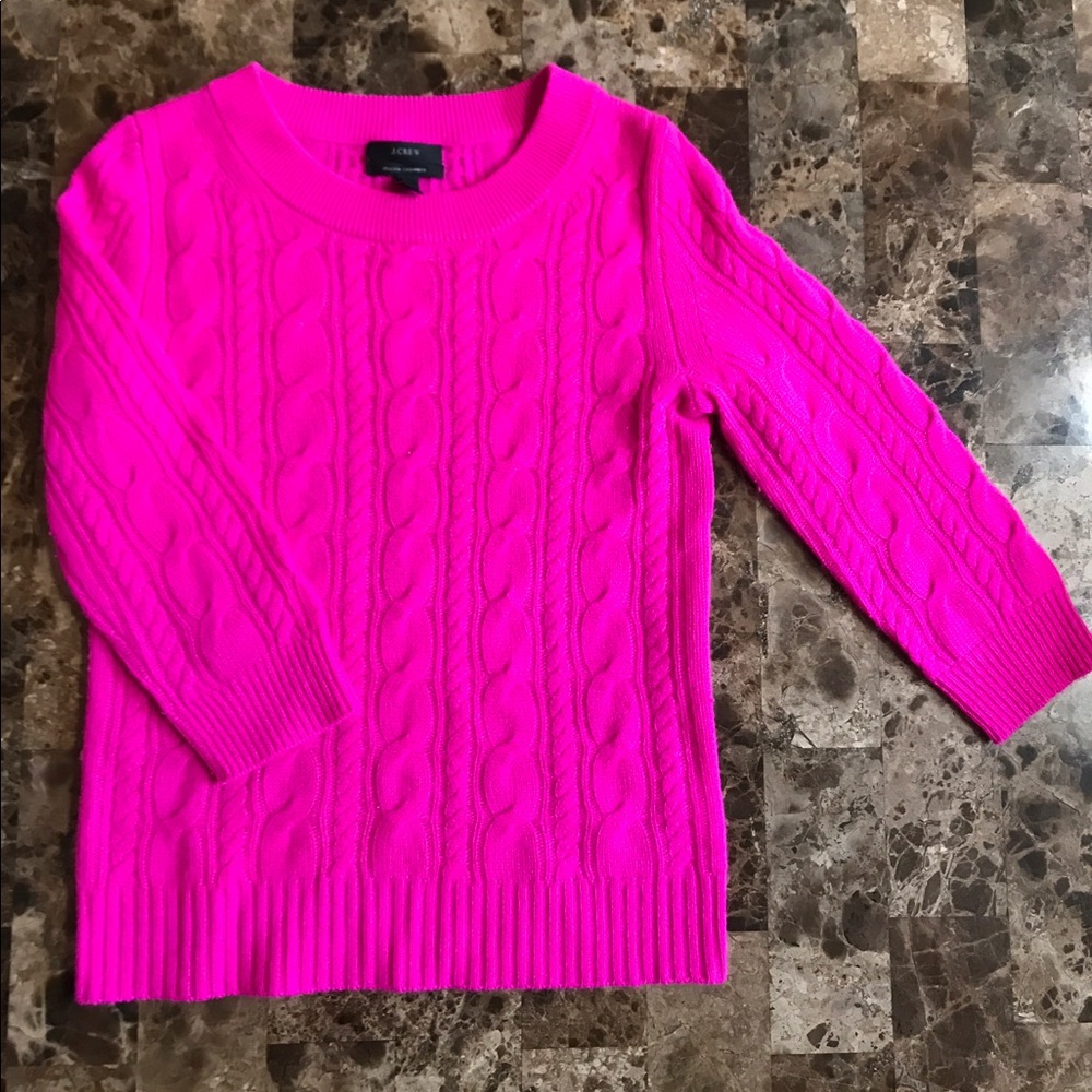 JCrew Collection Cashmere Cable Sweater XS