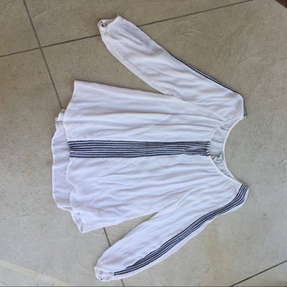 White Boat Neck Top