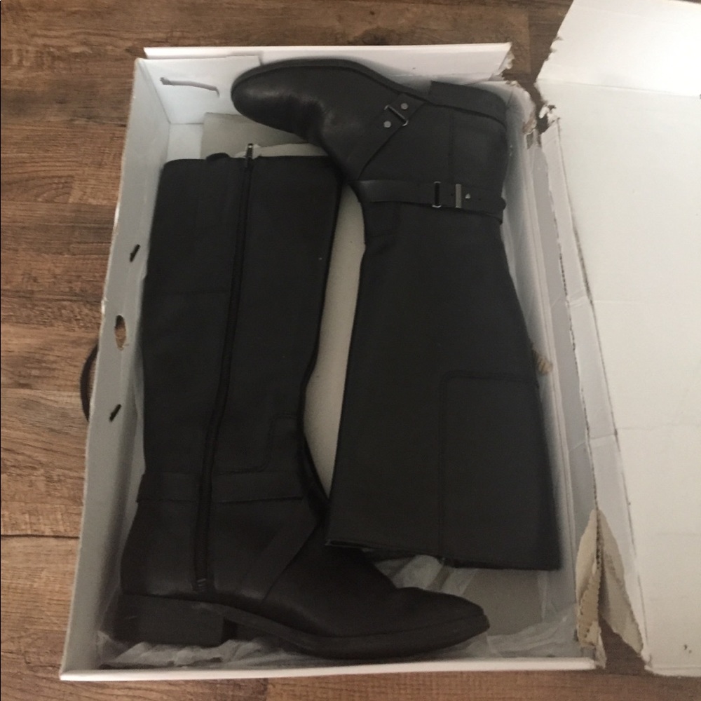 Nine West Black Riding Boots