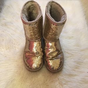 Silver sequin Ugg boots
