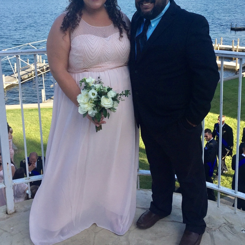 Gorgeous Blush Bridesmaids Dress