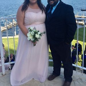 Gorgeous Blush Bridesmaids Dress