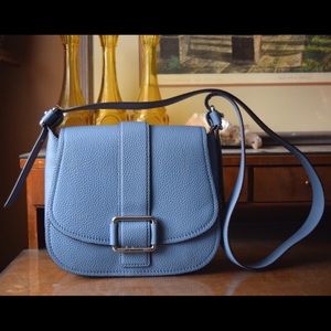 Michael Kors Maxine Large Denim Saddle Bag - NEW