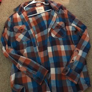 Oversized plaid shirt