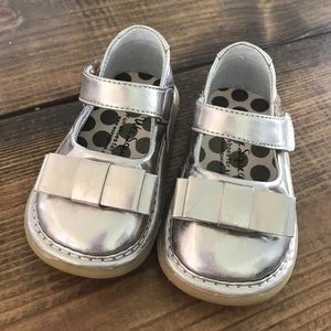 Wee Squeak Metallic Mary Janes