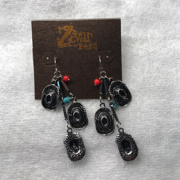 Cowboy western wear earrings - Picture 1 of 1