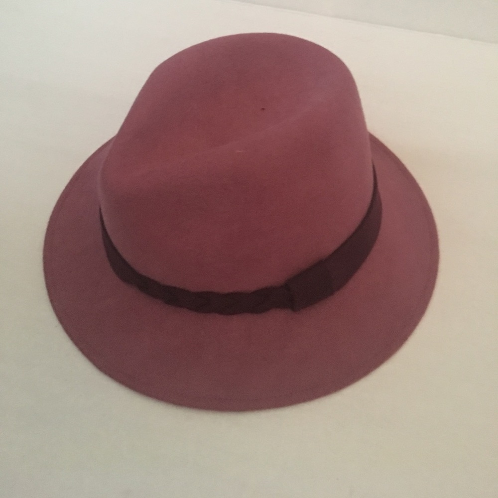 Pink Felt Fedora Hat