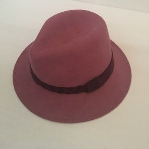 Pink Felt Fedora Hat
