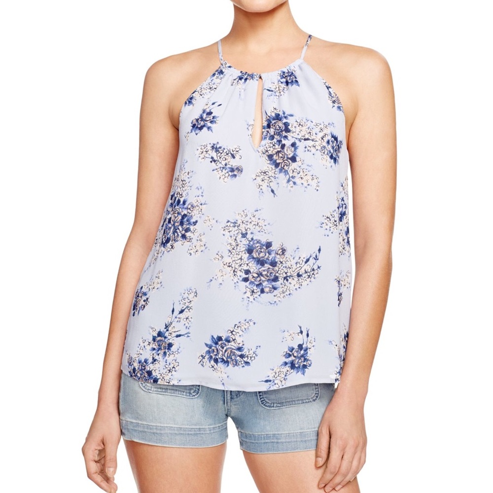 Joie silk floral key hole tank size medium