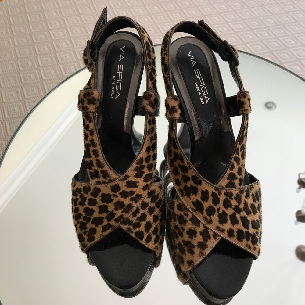 VIA SPIGA  Animal Print Shoes