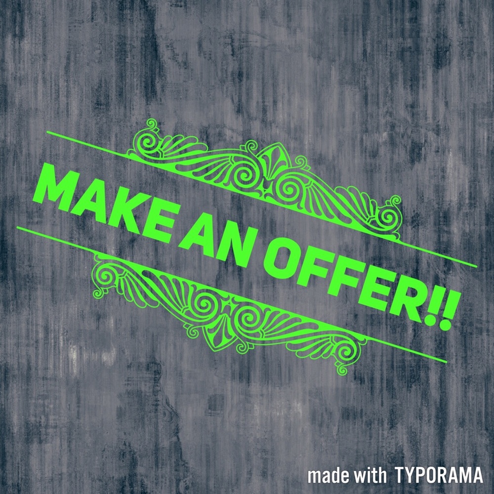 All reasonable offers accepted!