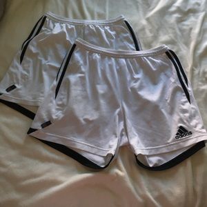 2 pairs of ADIDAS climalite soccer shorts