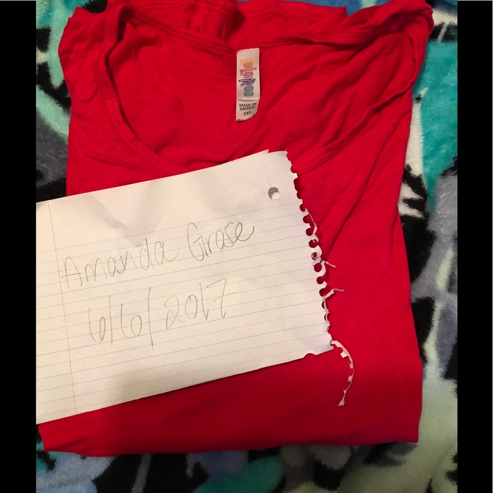 XXS red classic t