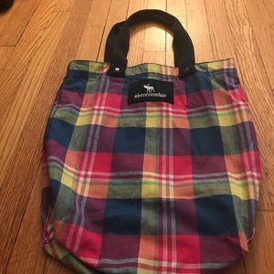 Plaid Abercrombie Tote