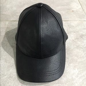 Leather Baseball Cap