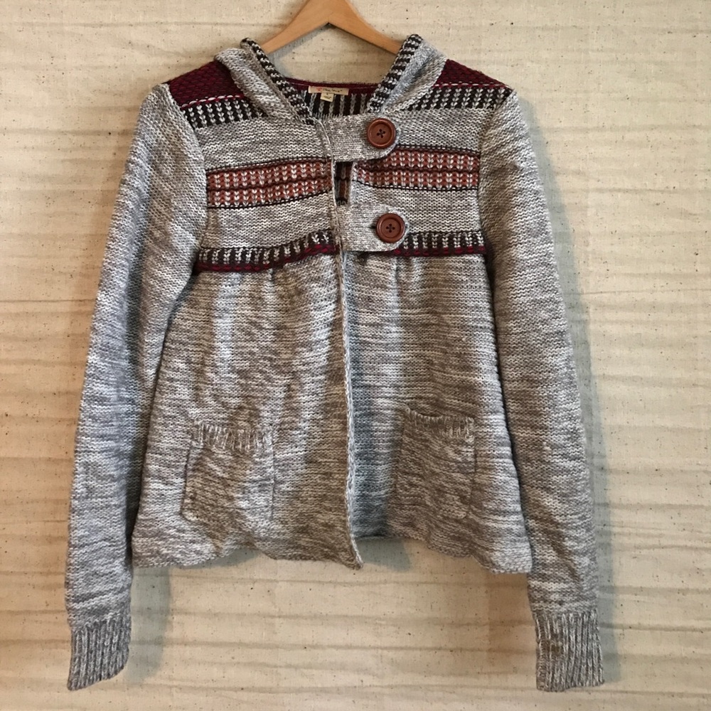 Like, Love hooded toggle sweater, L