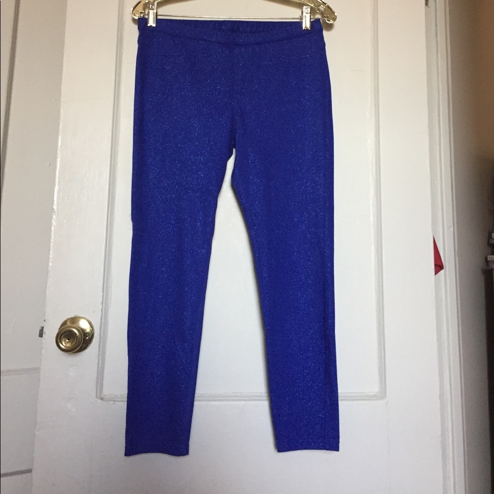 NWOT HUE sparkly purple jeggings