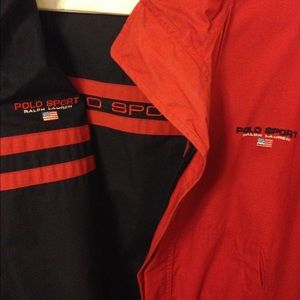 Vintage Polo Sport Reversible Jacket