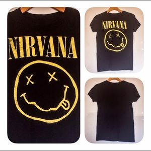 NIRVANA SMILEY FACE T-SHIRT