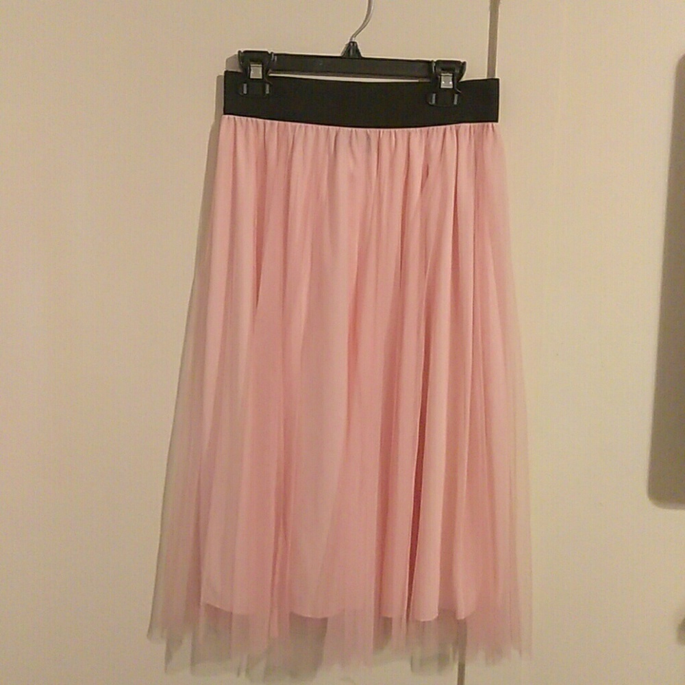 cotton candy pink tulle skirt