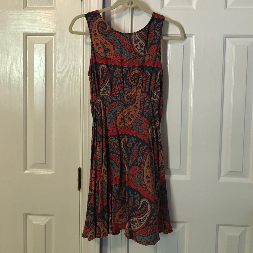 Free people bohemian paisley print dress