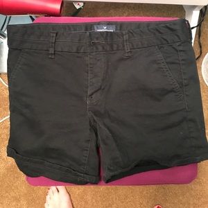 American eagle black jean shorts