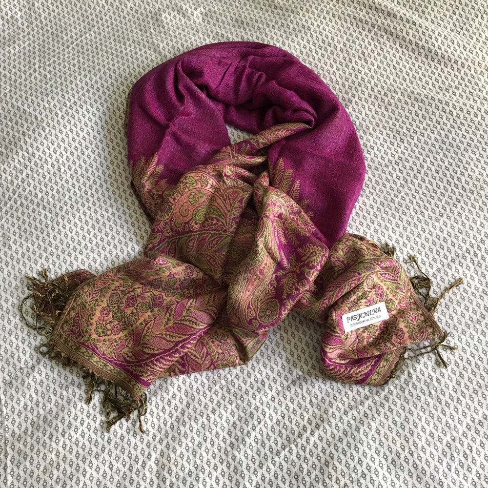 Pashmina Dark Magenta Scarf