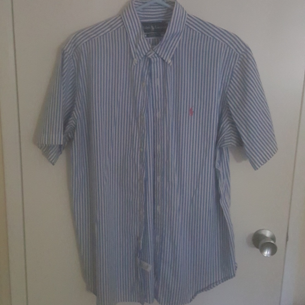 Stripped Blue Ralph Lauren Button Down