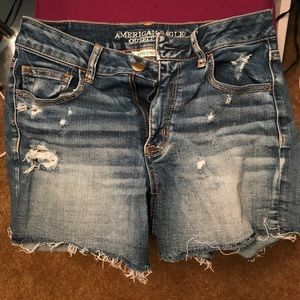 High rise super stretch American eagle jean shorts