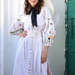 Zara embroidered dress