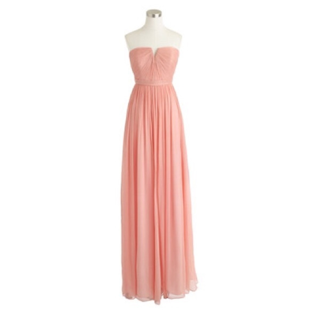 JCrew Nadia Silk Chiffon Maxi Dress