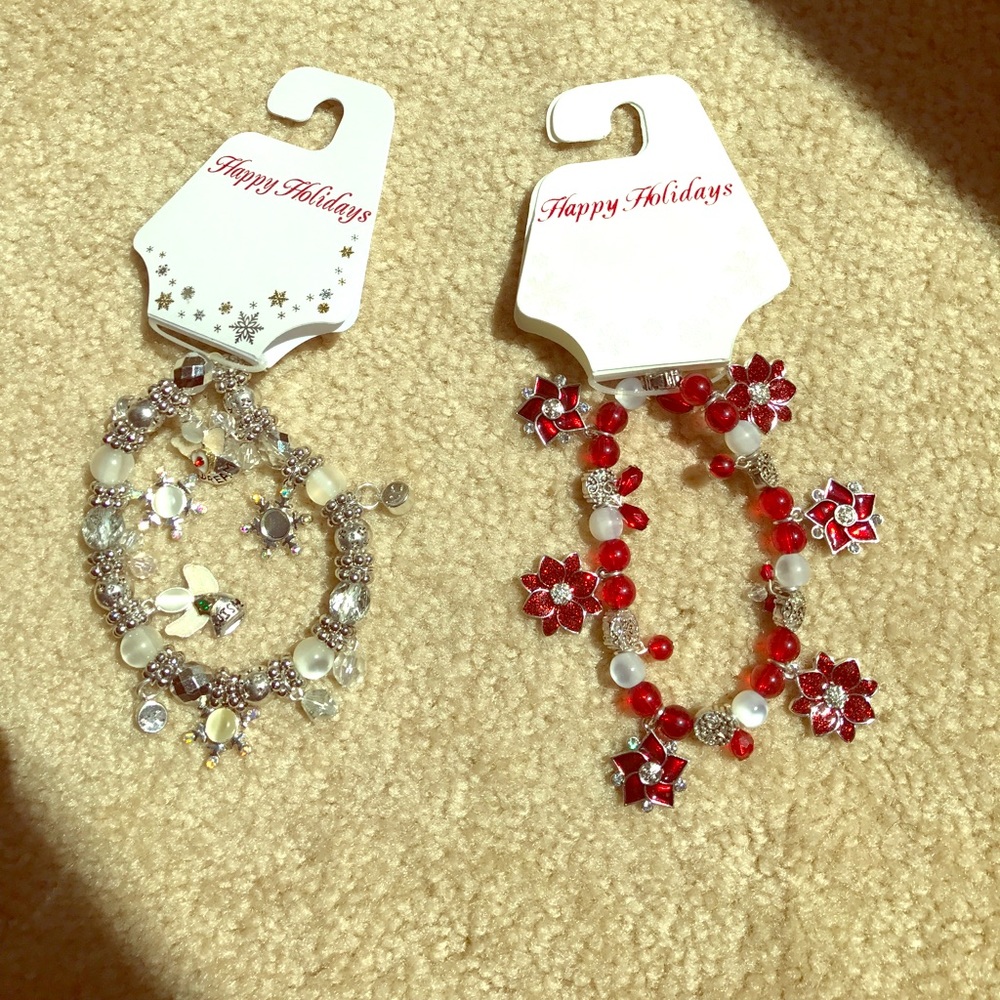 Two Christmas time bracelets