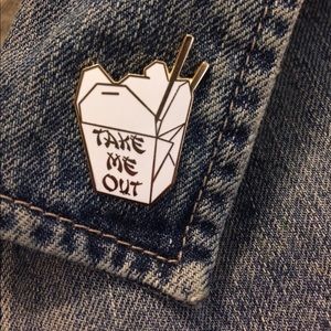 Chinese Take-Out Enamel Pin