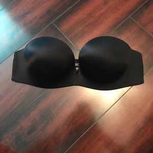 VS Padded Strapless Bra, Black